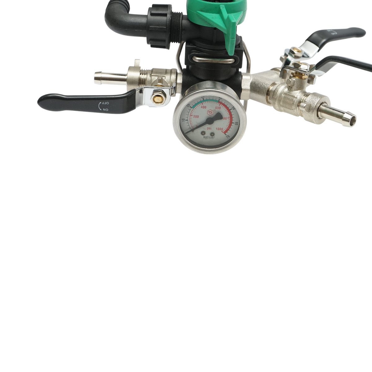 Distribuitor cu 3 cai pentru erbicidator, manometru cu glicerina 1000 PSI